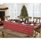 Threadmade Home Shimmering Plaid Tablecloth, Red/Green - 60"W x 84"L
